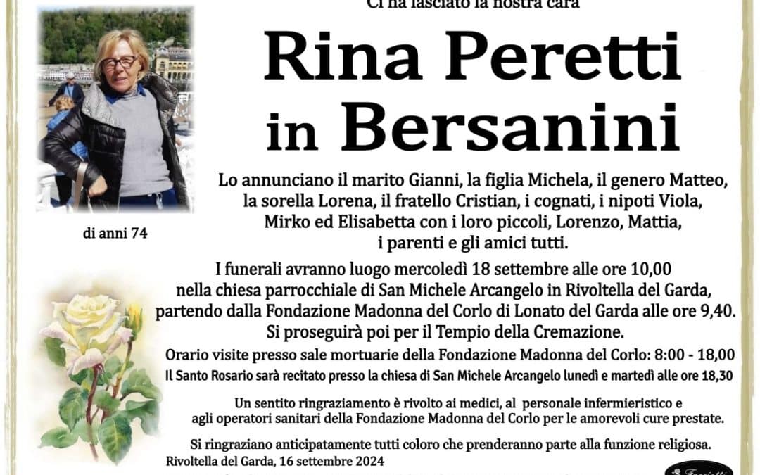 Rina Peretti in Bersanini