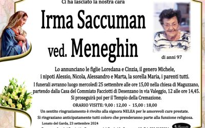 Irma Saccuman ved. Meneghin