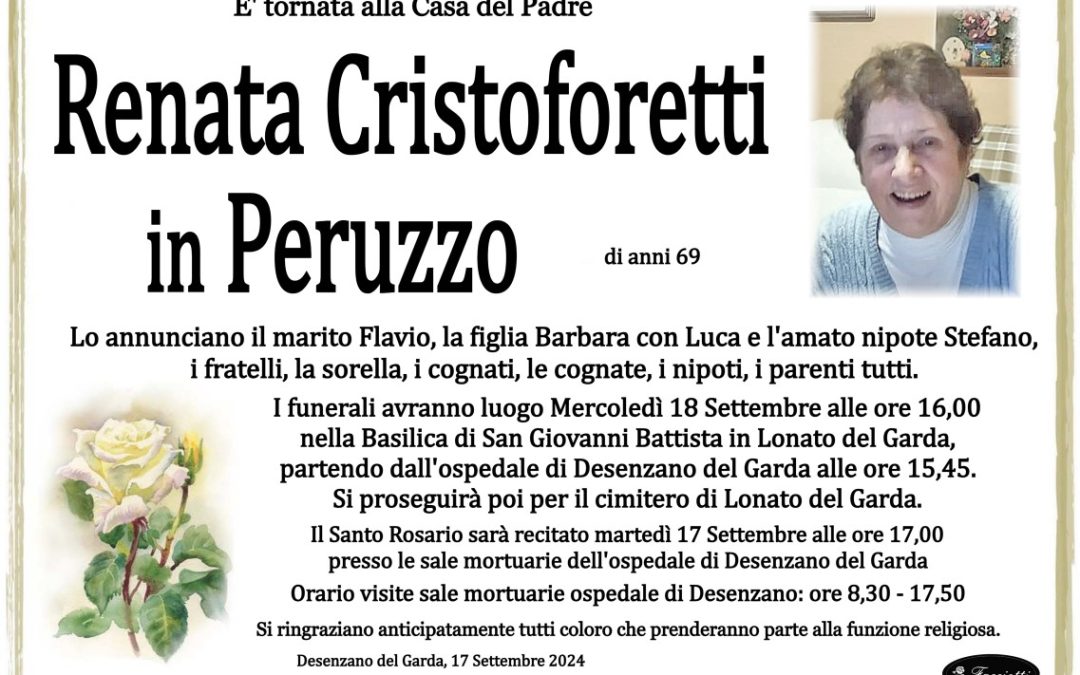 Renata Cristoforetti in Peruzzo