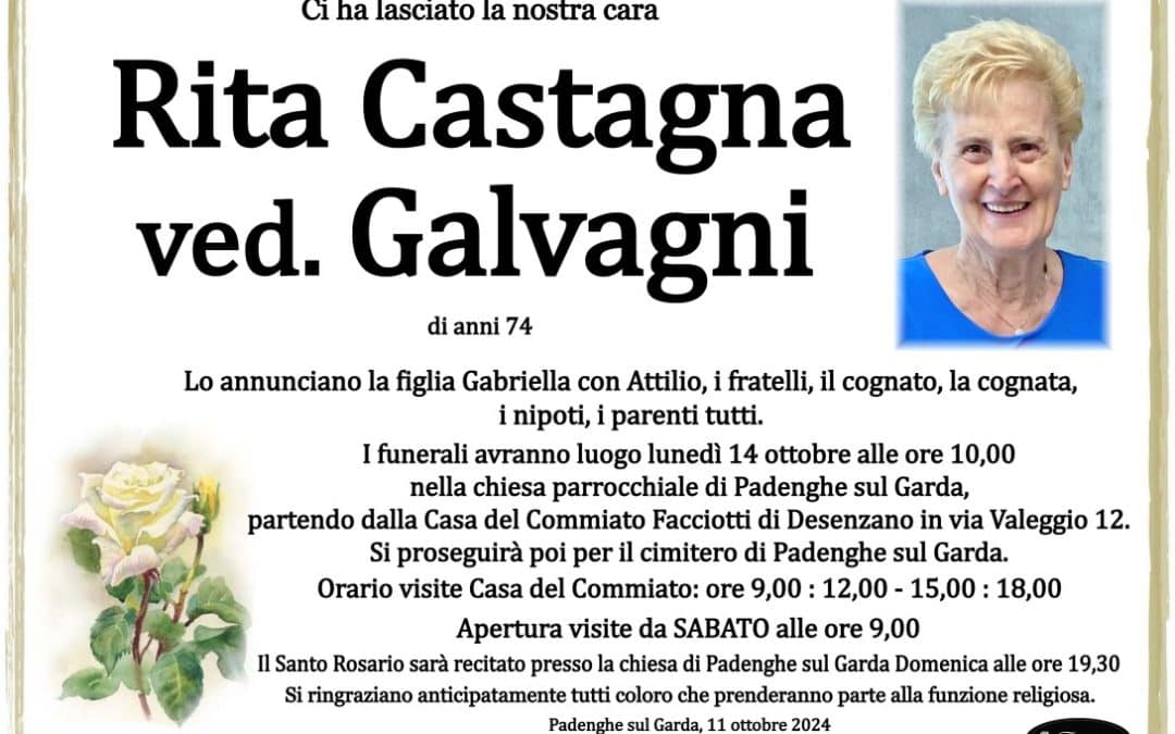 Rita Castagna ved. Galvagni