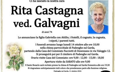 Rita Castagna ved. Galvagni