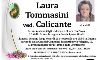 Laura Tommasini ved. Calicante