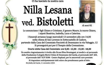 Nilla Lesana ved. Bistoletti