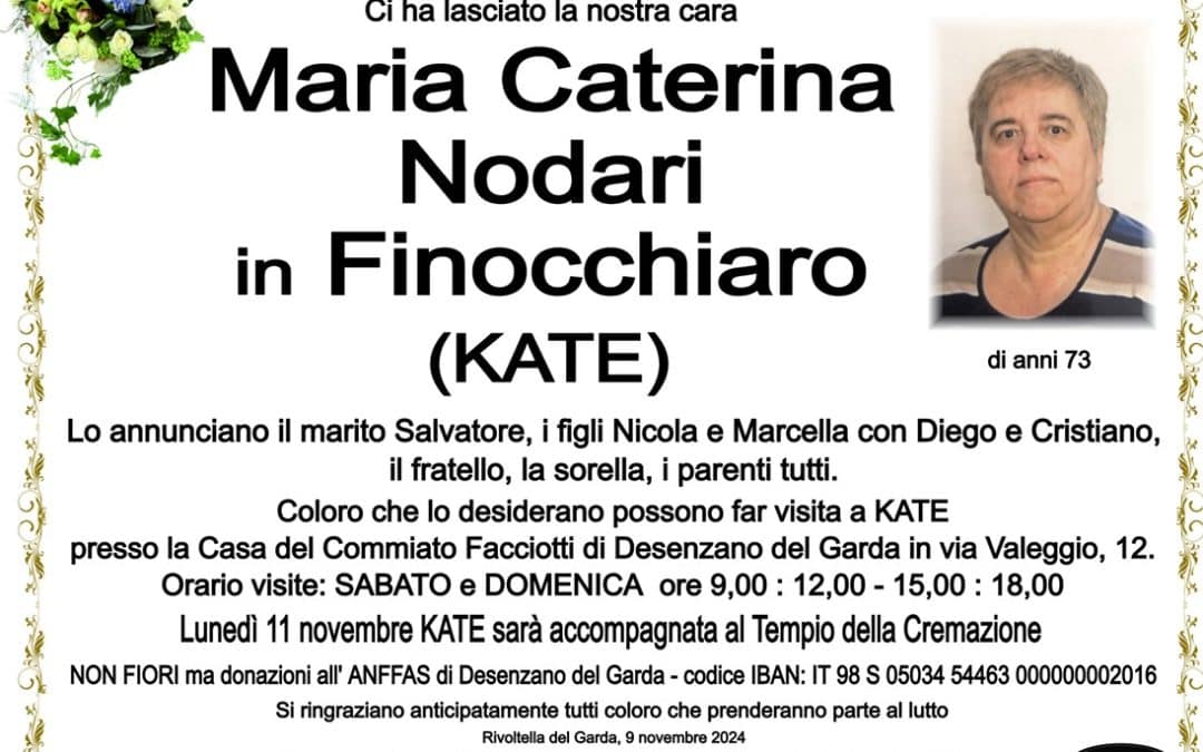 Maria Caterina Nodari in Finocchiaro (Kate)