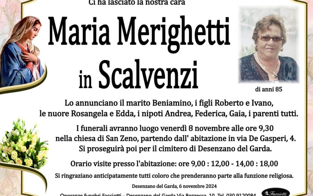 Maria Merighetti in Scalvenzi