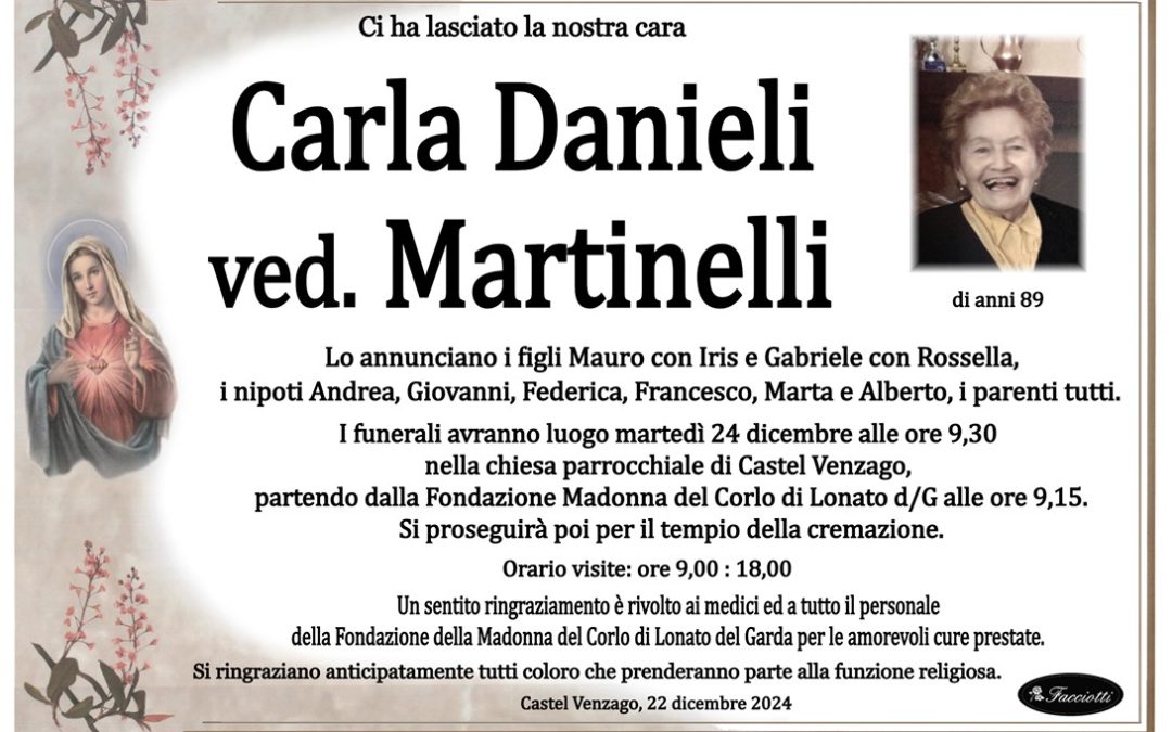 Carla Danieli ved. Martinelli