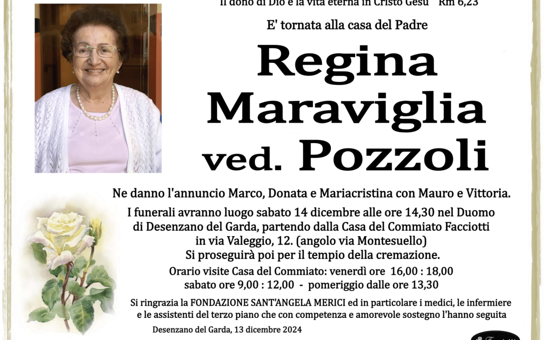 Regina Maraviglia ved. Pozzoli