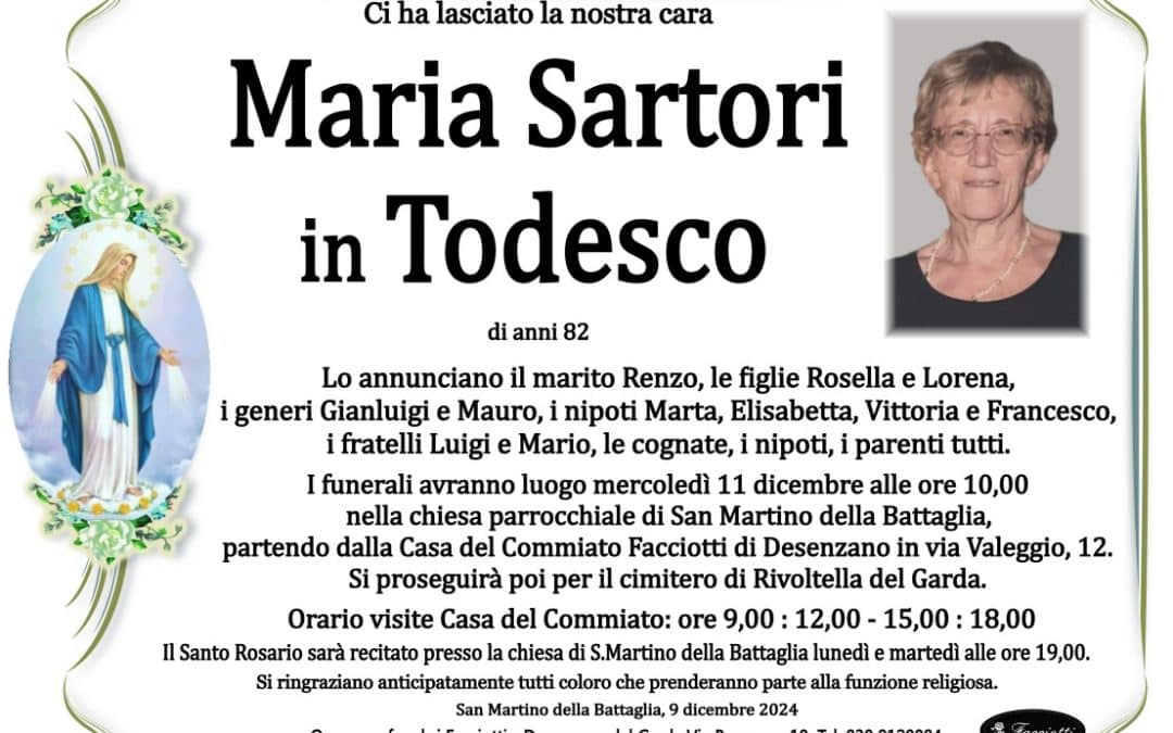 Maria Sartori in Todesco