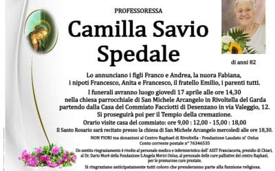 Prof.ssa Camilla Savio Spedale