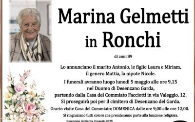 Marina Gelmetti in Ronchi