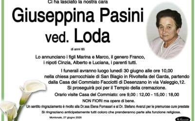 Giuseppina Pasini ved. Loda