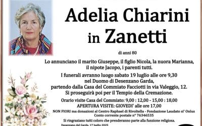 Adelia Chiarini in Zanetti