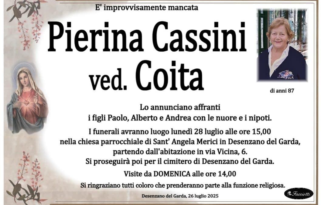 Pierina Cassini ved. Coita