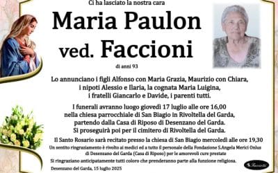 Maria Paulon ved. Faccioni