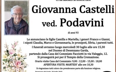 Giovanna Castelli ved. Podavini