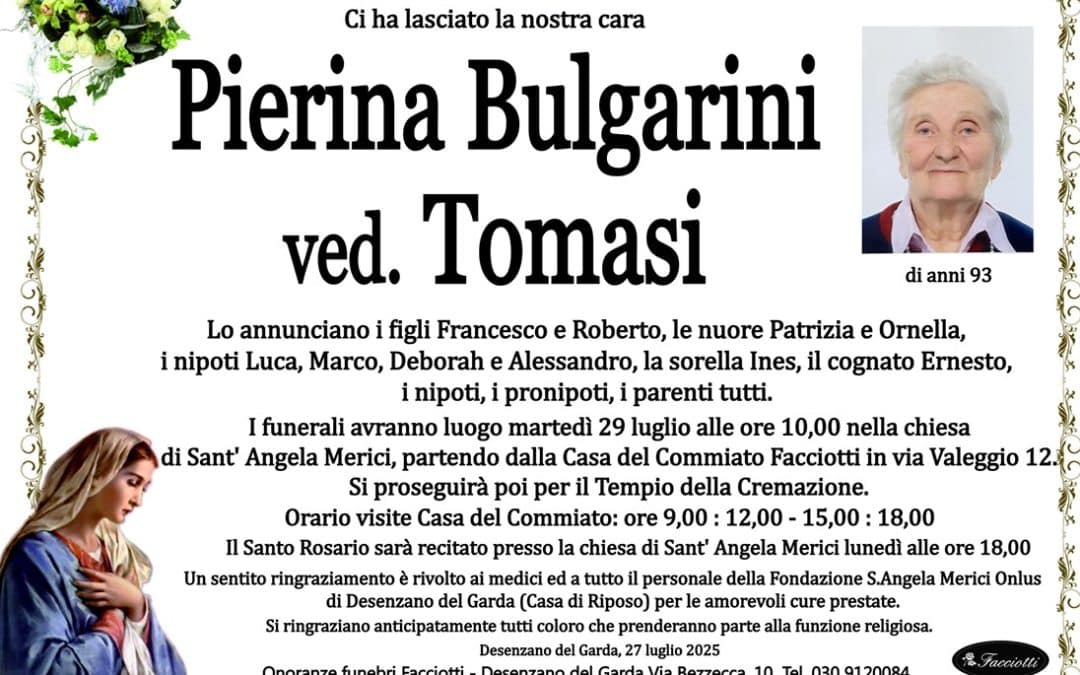 Pierina Bulgarini ved. Tomasi