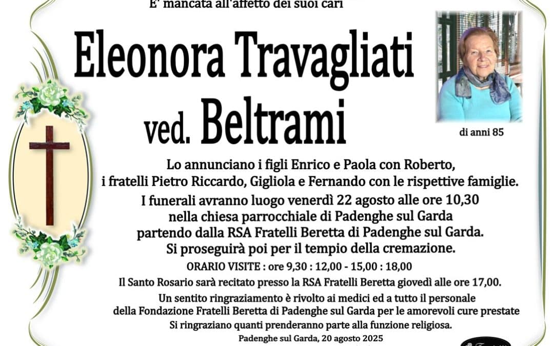 Eleonora Travagliati ved. Beltrami
