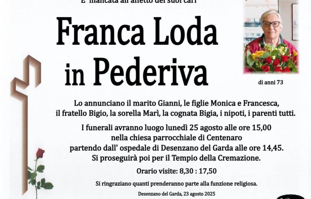 Franca Loda in Pederiva