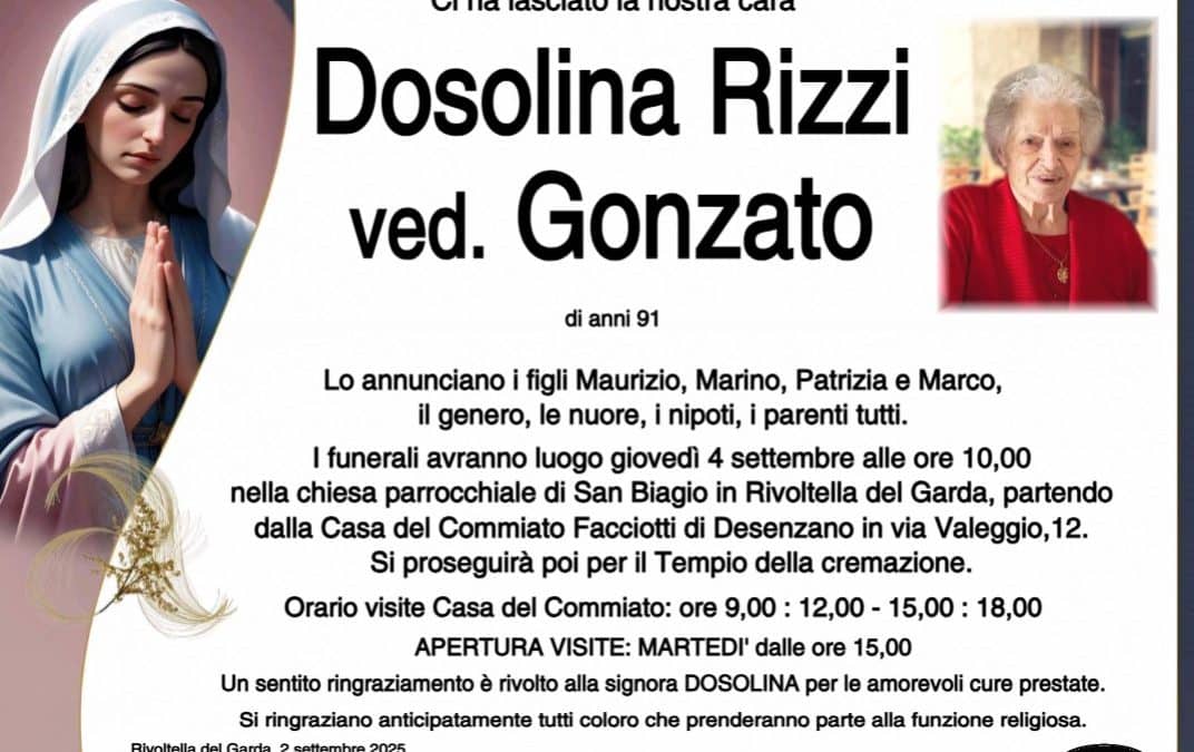 Dosolina Rizzi ved. Gonzato