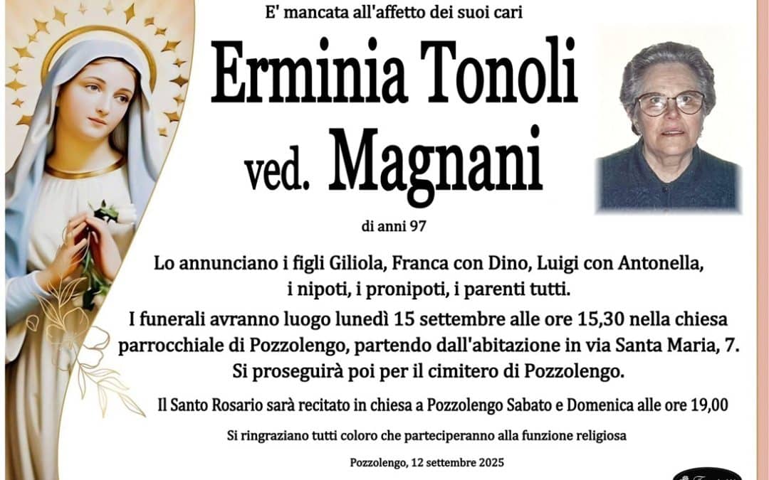 Erminia Tonoli ved. Magnani