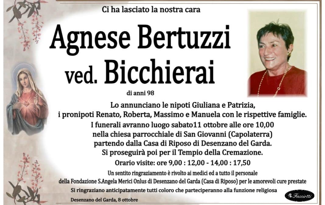 Agnese Bertuzzi ved. Bicchierai