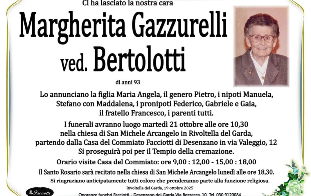 Margherita Gazzurelli ved. Bertolotti