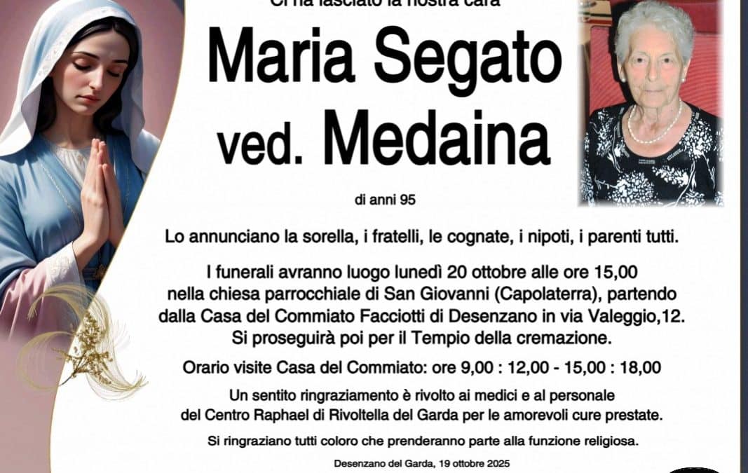 Maria Segato ved. Medaina