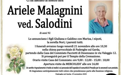 Ariele Malagnini ved. Salodini