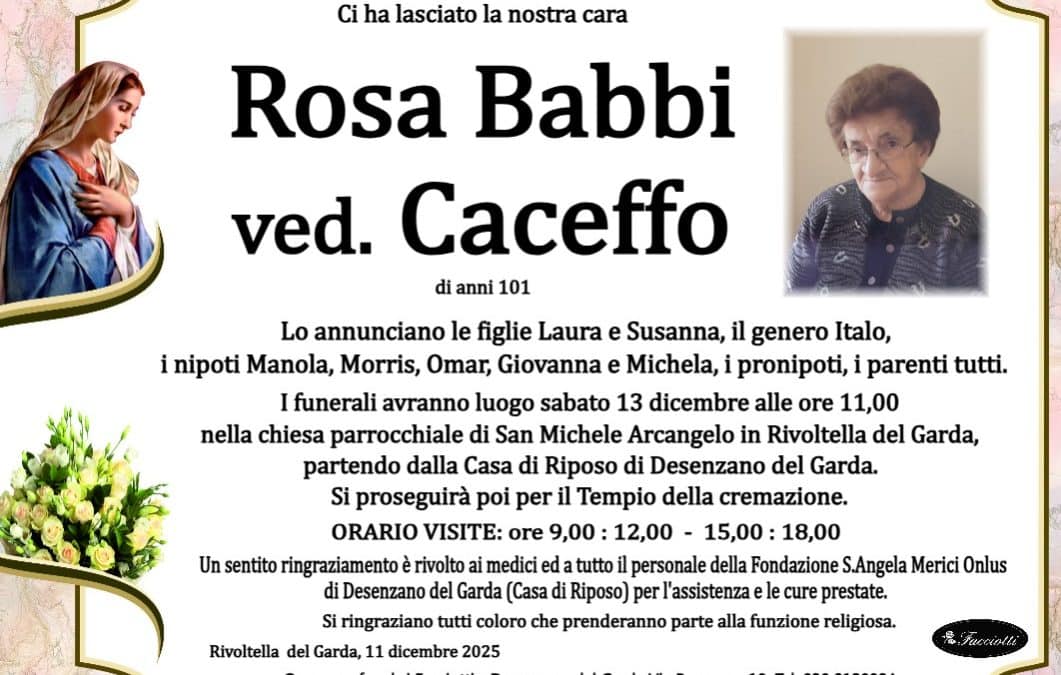 Rosa Babbi ved. Caceffo