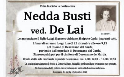 Nedda Busti ved. De Lai