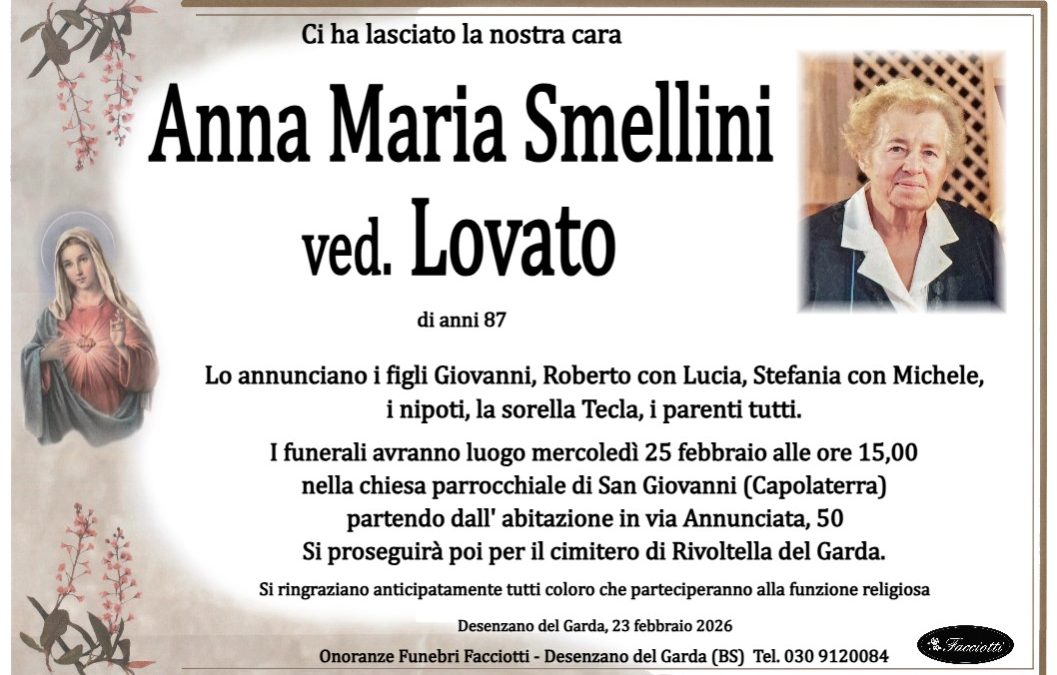 Anna Maria Smellini ved. Lovato