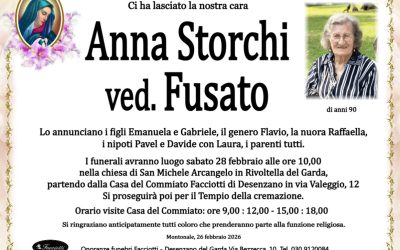 Anna Storchi ved. Fusato