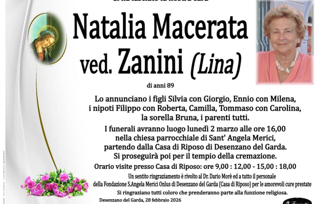 Natalia Macerata (Lina) ved. Zanini