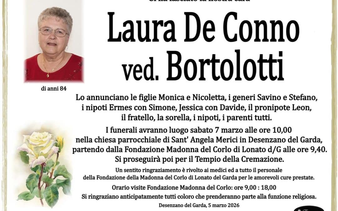 Laura De Conno ved. Bortolotti
