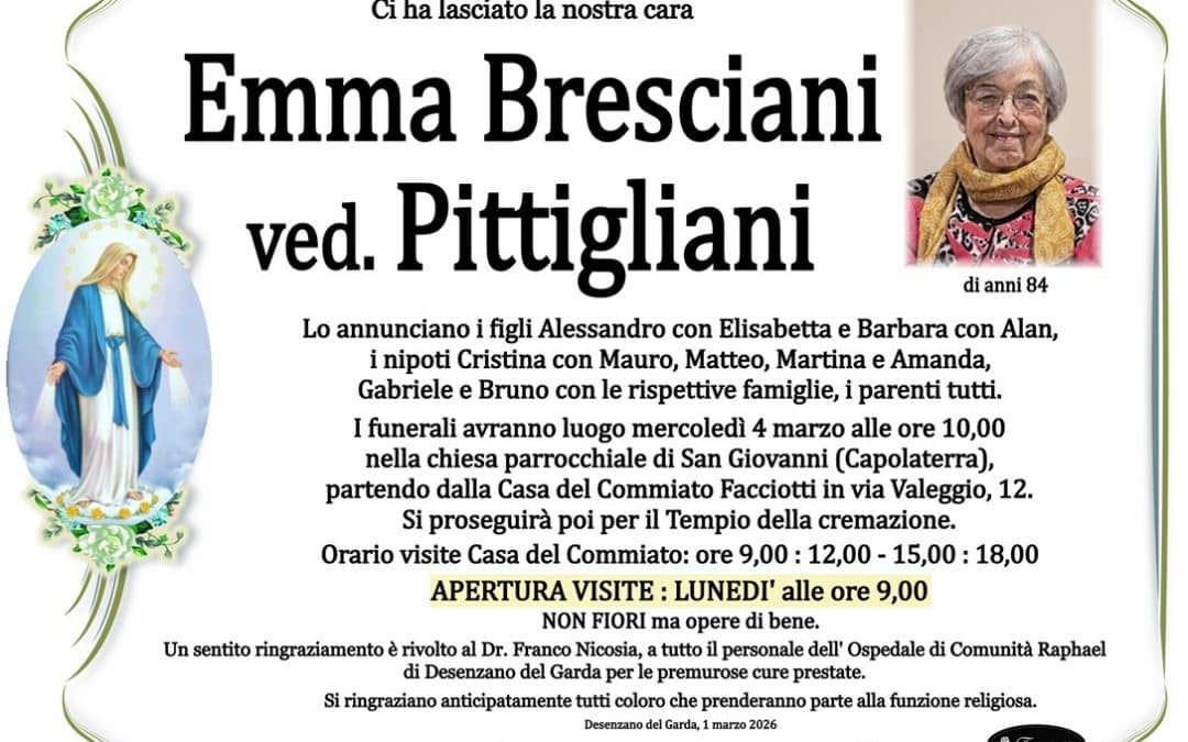 Emma Bresciani ved. Pittigliani