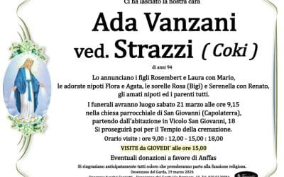 Ada Vanzani ved. Strazzi