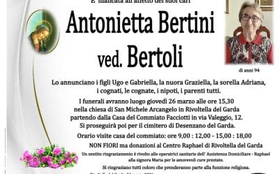 Antonietta Bertini ved. Bertoli