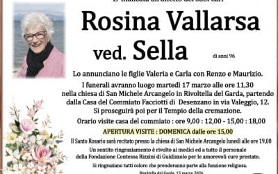 Rosina Vallarsa ved. Sella