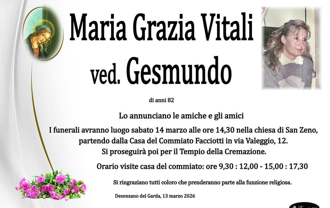 Maria Grazia Vitali ved. Gesmundo