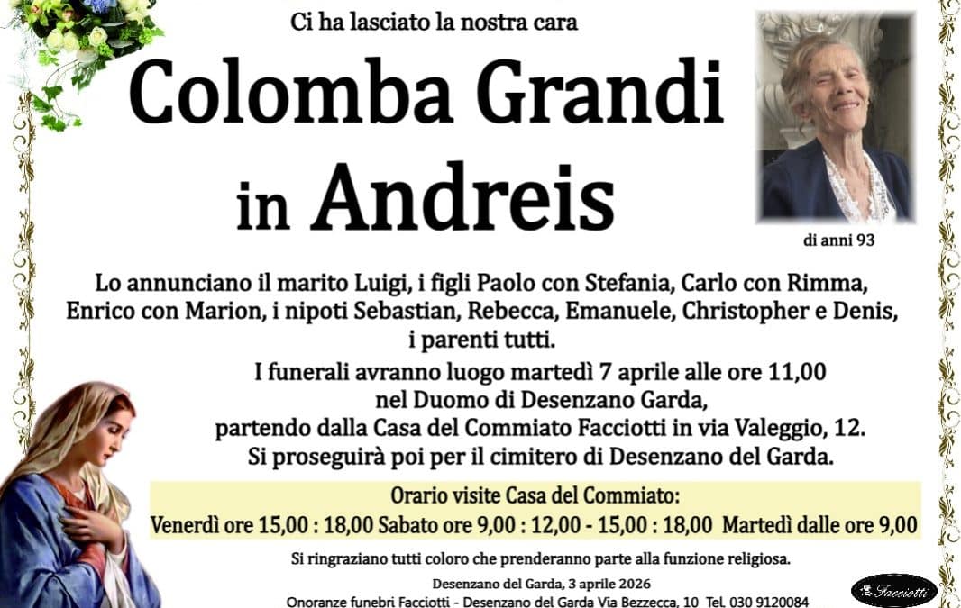Colomba Grandi in Andreis