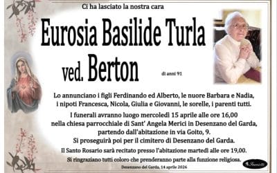 Eurosia Basilide Turla ved. Berton