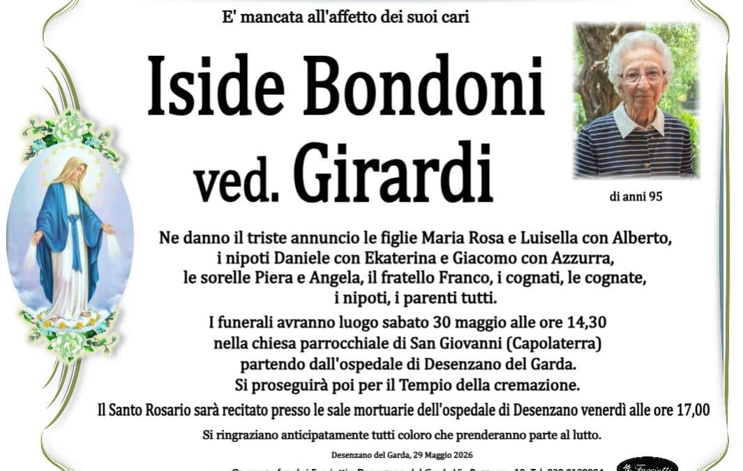 Iside Bondoni ved. Girardi