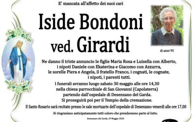 Iside Bondoni ved. Girardi