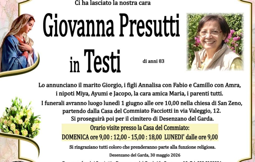 Giovanna Presutti in Testi