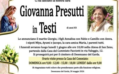 Giovanna Presutti in Testi