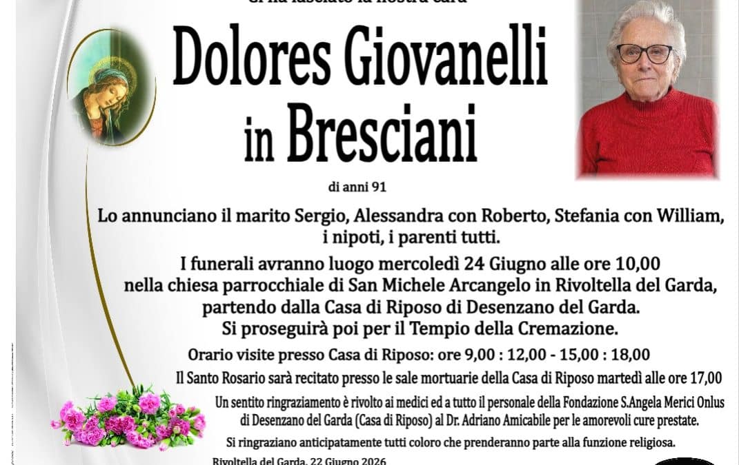 Dolores Giovanelli in Bresciani