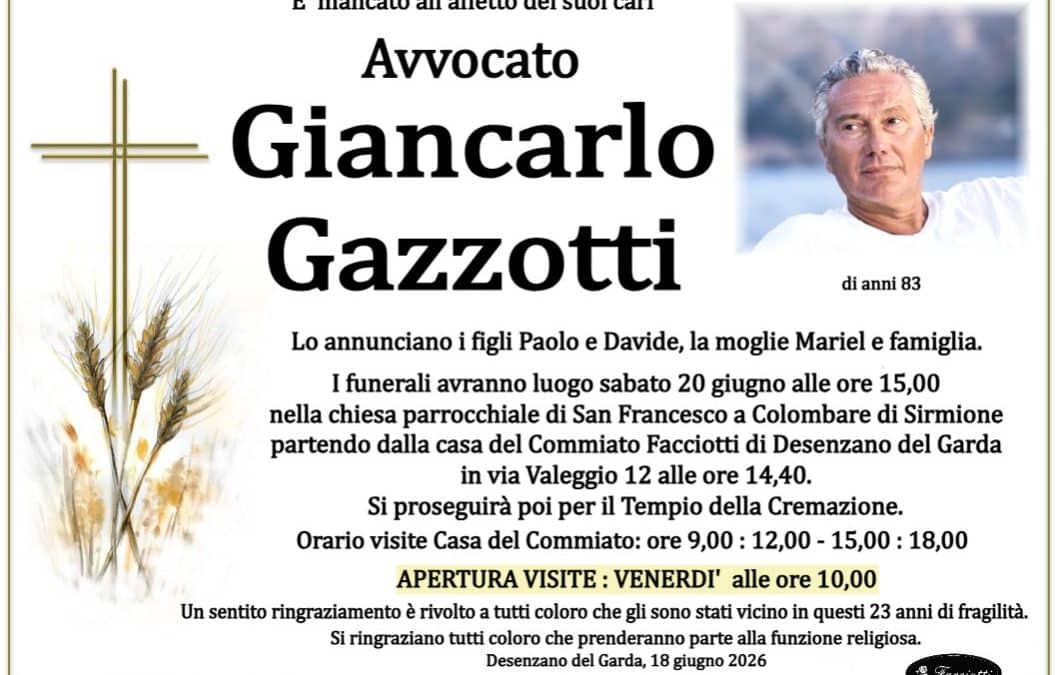 Avvocato Giancarlo Gazzotti