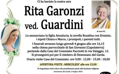 Rita Garonzi ved. Guardini