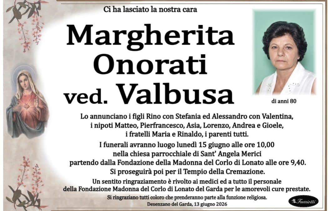 Margherita Onorati ved. Valbusa