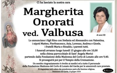 Margherita Onorati ved. Valbusa